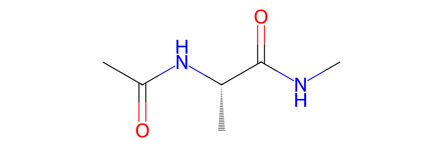 Two dimensional view of aladip created by rdkit