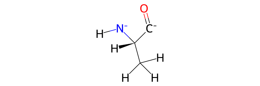 Two dimensional view of the second residue of aladip