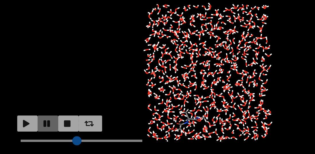 Movie of dynamics with different times between frames.