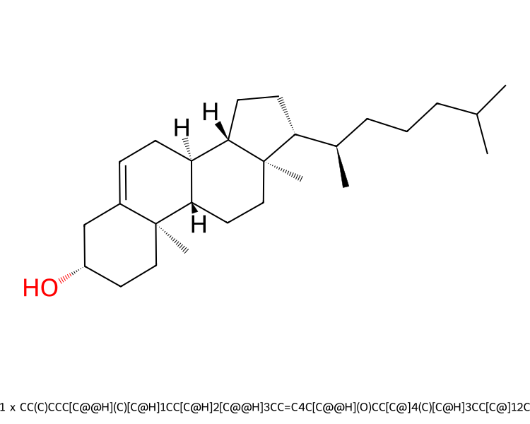 Picture of cholesterol viewed in NGLView