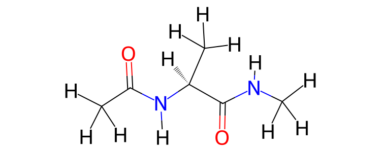 Chemical structure of aladip including hydrogens